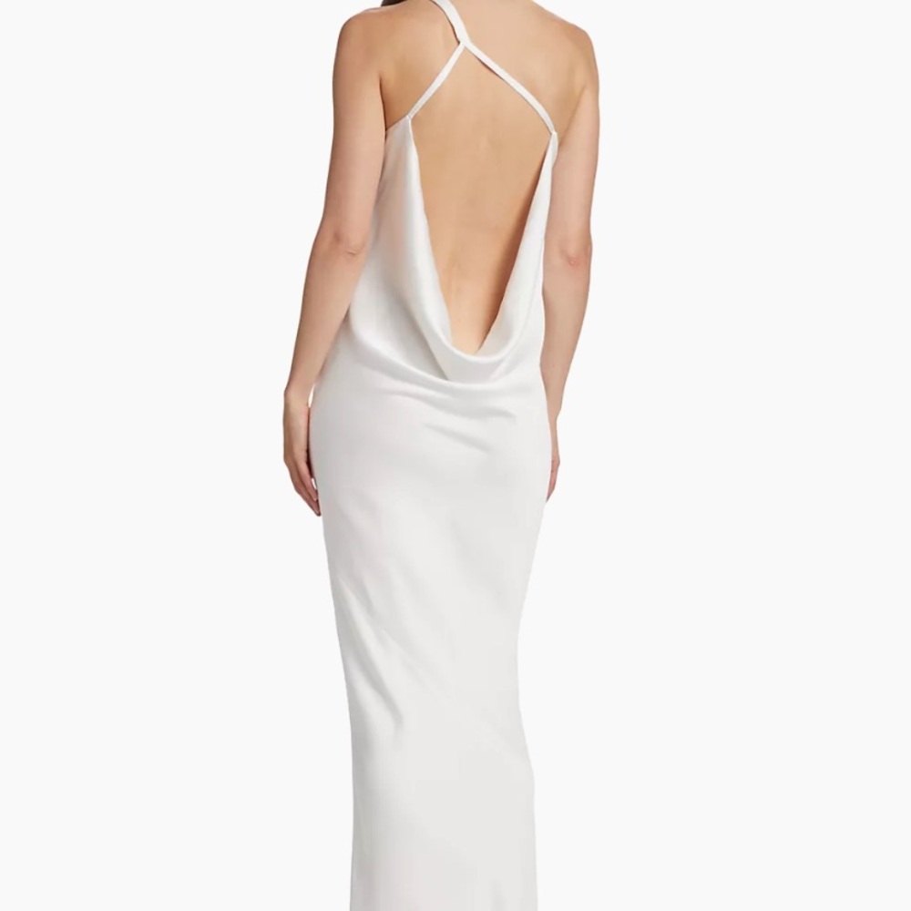 Norma Kamali

One-Shoulder Bias-Cut Gown